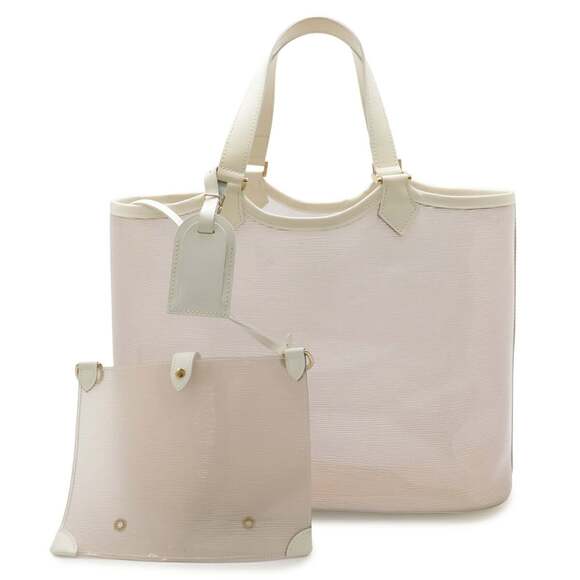 LOUIS VUITTON Handbags - LOUIS VUITTON Epi Plage Lagoon Bay Tote Bag, Vinyl Leather, Coconut, Clear Go...